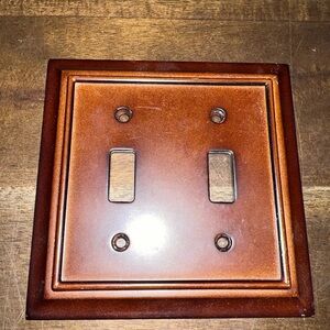 Brainerd Brown Espresso Architectural Double Electrical  Switch Wall Plate Cover